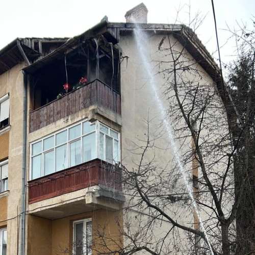 Incendiu în Aiud: Fără victime