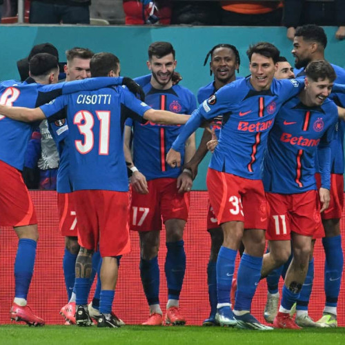 FCSB se califică în optimile de finală ale Europa League după o victorie concludentă