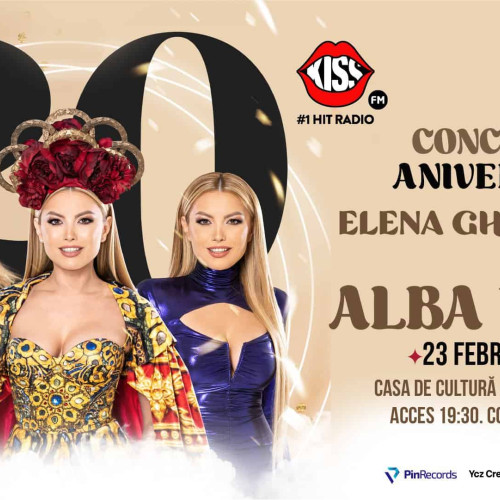 Elena Gheorghe susține un concert aniversar la Alba Iulia, la împlinirea a 20 de ani de carieră