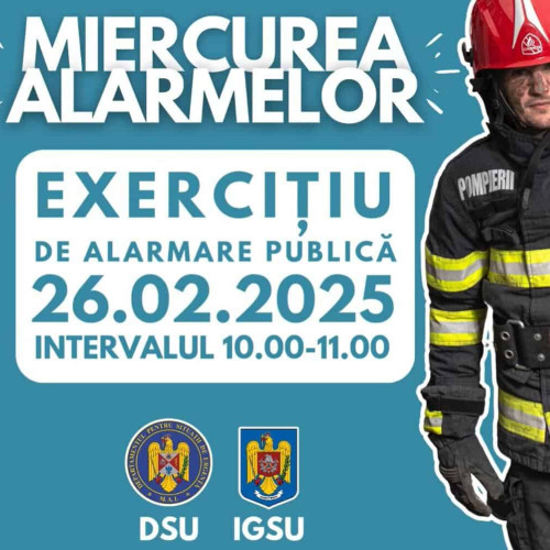 Alarmare publică în județul Alba: exercițiul &quot;Miercurea alarmelor&quot;