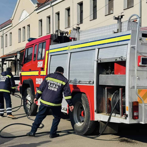 Simulare de incendiu la Spitalul Orășenesc din Cugir