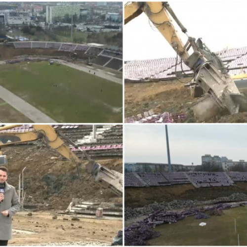 A început demolarea stadionului &quot;Dan Păltinișanu&quot; din Timișoara