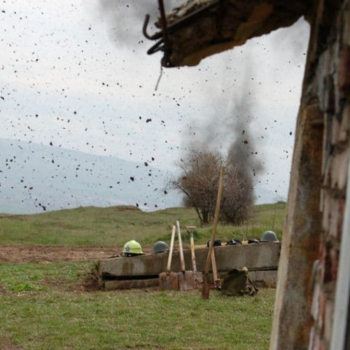 Sesiuni de trageri cu exploziv în poligonul din Micesti