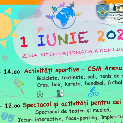 Activități de Ziua Copilului la Cugir pe 1 iunie 2025