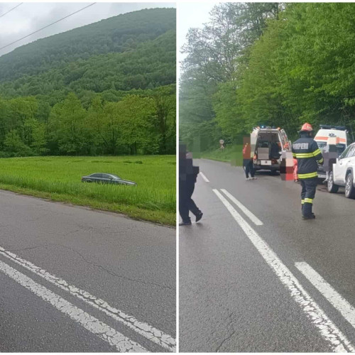 Accident rutier pe DN 74 între Presaca Ampoiului și Poiana Ampoiului