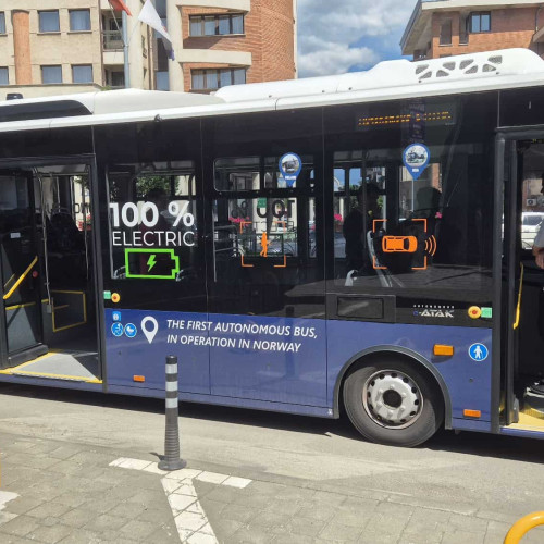 Autobuz electric fără șofer, testat la Alba Iulia