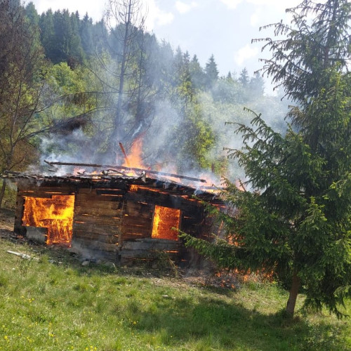 incendiu în campeni în zonă Releu