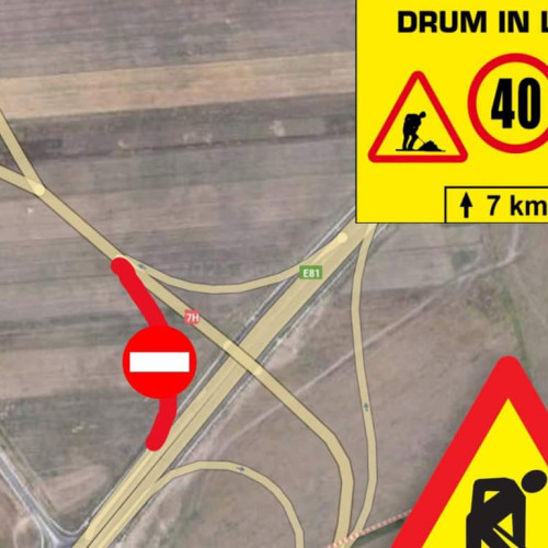 Restricții de circulație pe autostrada A1 în zona Sibiu. Atenționări pentru șoferi