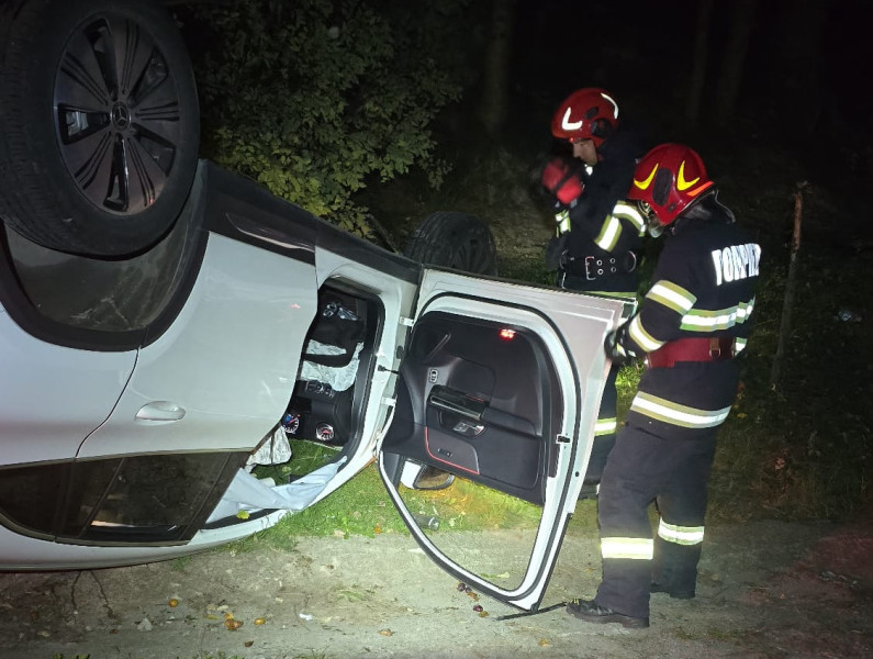 Accident rutier între Vadu Moților și Poiana Vadului, în județul Alba