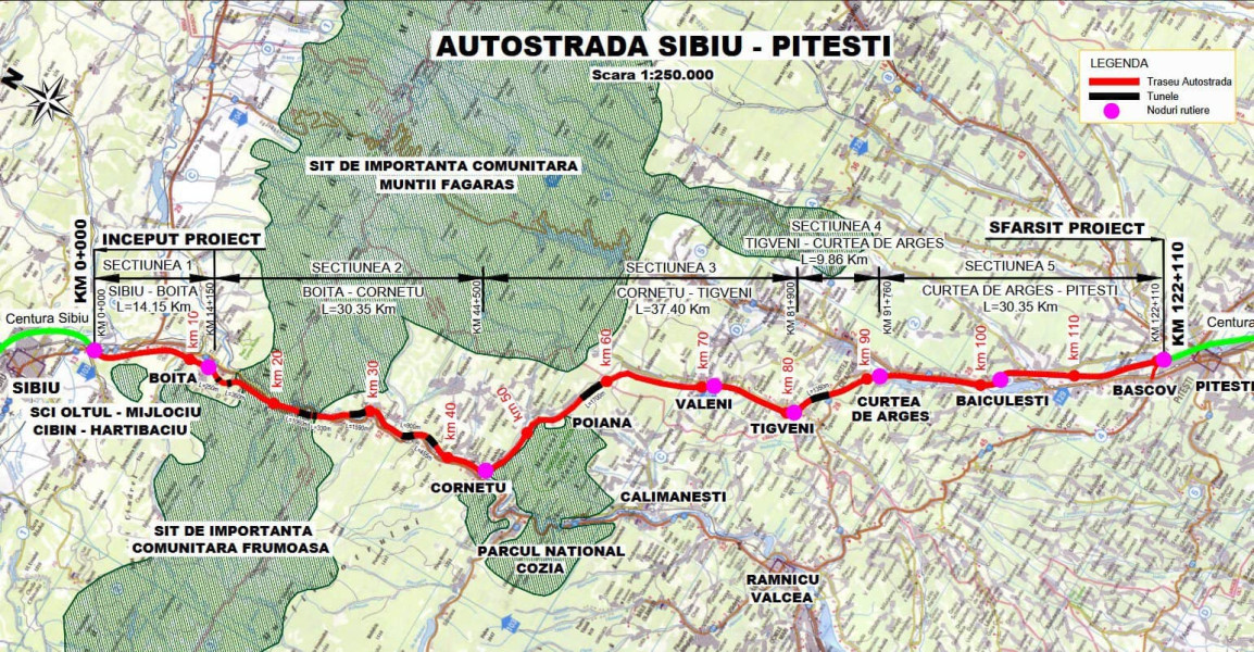 Guvernul aprobă negocierea unui împrumut de 500 milioane euro pentru autostrada Sibiu-Pitești