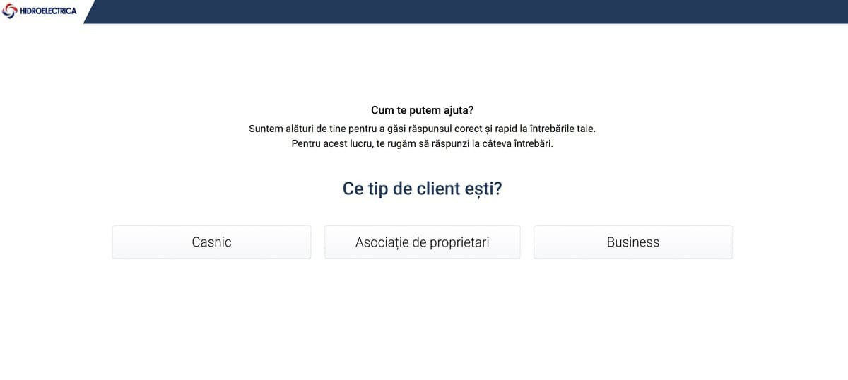 Hidroelectrica lansează un formular unic de contact pentru clienți